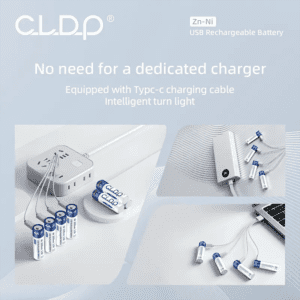 Acumulatori reincarcabili USB type C CLDP AAA Zn-Ni 1.6V