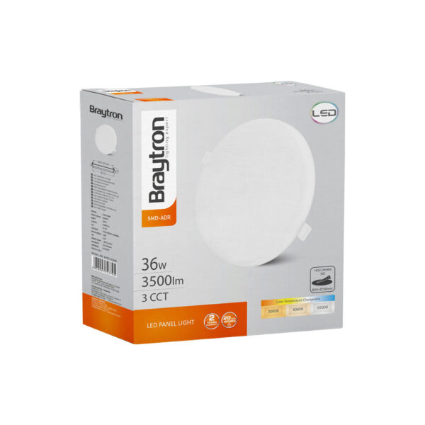 SPOT LED ROTUND ST 36W 3500lm 3in1 ALB,D:223mm,REGLABIL 40-190mm,IP20