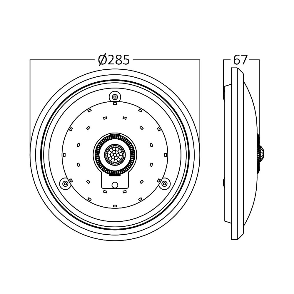 APLICA LED CU SENZOR BRAYTRON 15W 6500L ML300 IP20 - imagine 9
