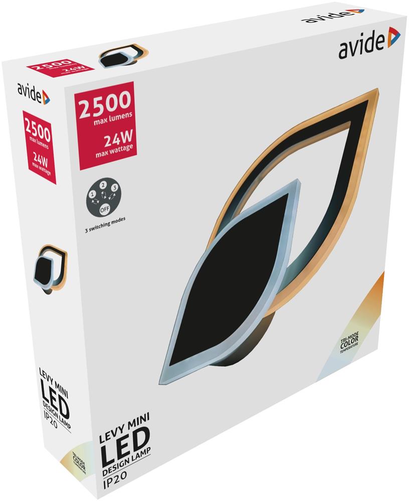 Aplica 24W interior 3 moduri Levy mini Avide Design Oyster - imagine 5