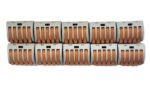 set de 10 clema wago 5p