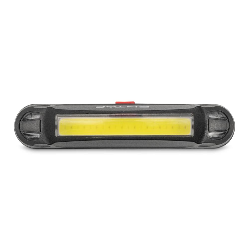 Lampa bicicleta reincarcabila plastic alb-rosu Entac - imagine 6